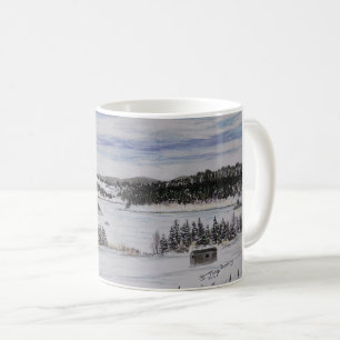Taza De Café gaviota helada laguna rocosa Fox Trap NL
