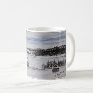 Taza De Café gaviota helada laguna rocosa Fox Trap NL