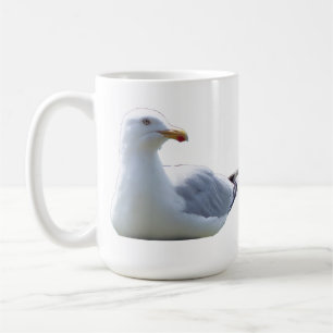 Taza De Café Gaviota SalvajeVida Silvestre Costera Tema Rústico