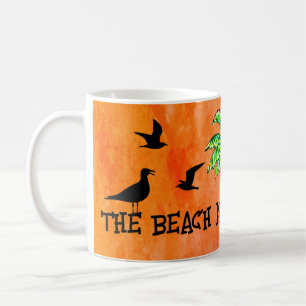 Taza De Café Gaviotas de palmeras tropicales para la terapia de