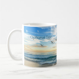 Taza De Café Gaviotas de playa matutinas