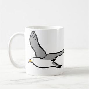 Taza De Café Gaviotas volando