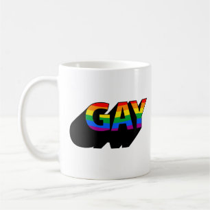 TAZA DE CAFÉ GAY 3D