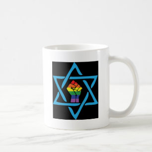 Taza De Café Gay Black Jewish