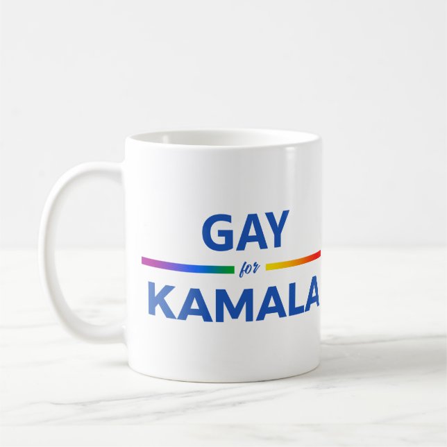 Taza De Café Gay para Kamala Harris (Izquierda)
