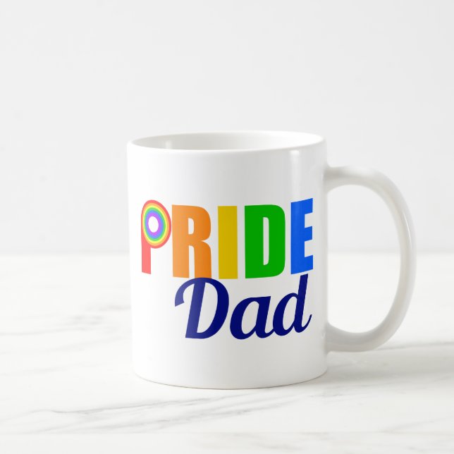 Taza De Café Gay Pride Dad (Derecha)