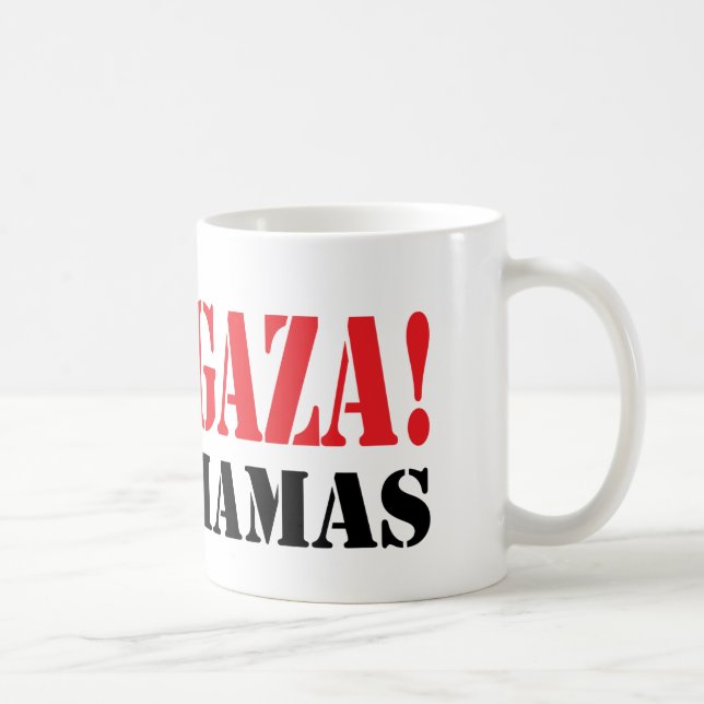 Taza De Café GAZA libre de HAMÁS (Derecha)