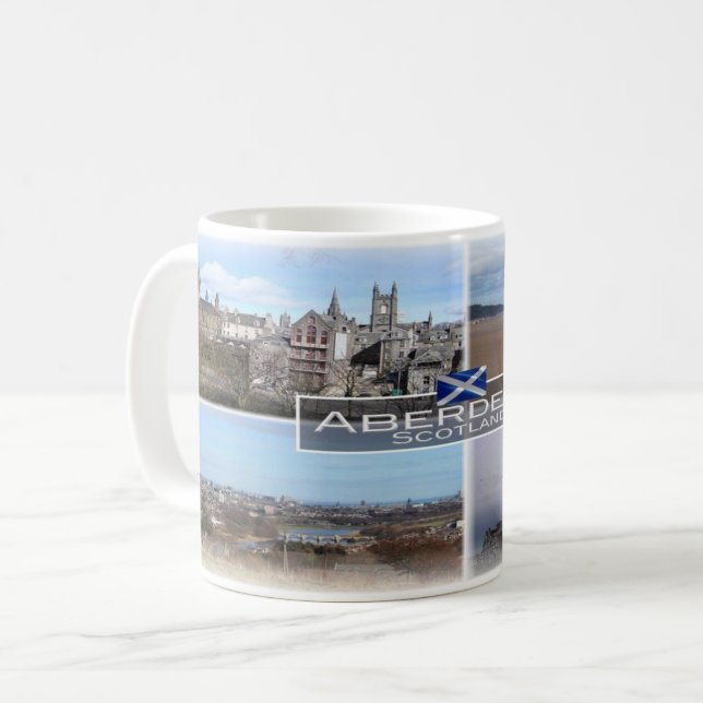 Taza De Café GB Escocia - Aberdeen - (Anverso izquierdo)