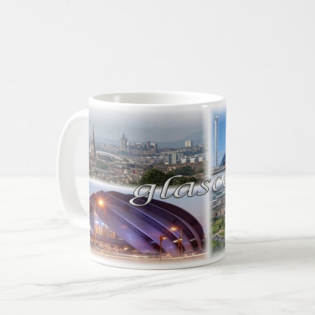 Taza De Café GB Escocia - Glasgow - (Anverso izquierdo)