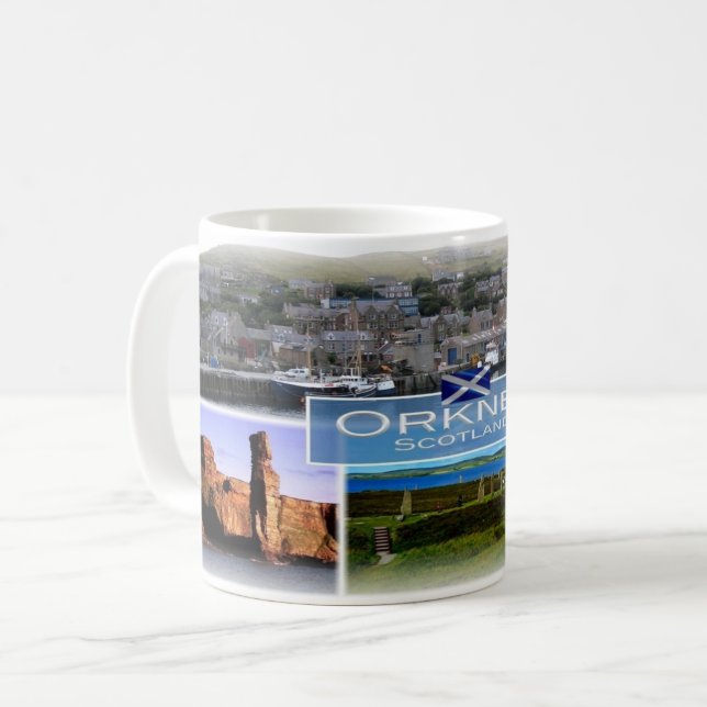 Taza De Café GB Escocia - Islas Orkney - (Anverso izquierdo)