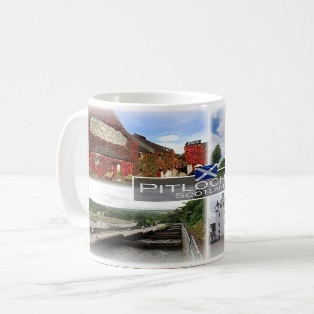 Taza De Café GB Escocia - Pitlochry - (Anverso izquierdo)