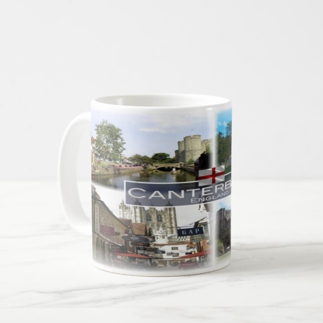 Taza De Café GB Inglaterra - Canterbury - (Anverso izquierdo)