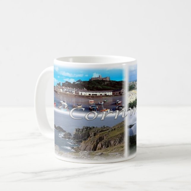 Taza De Café GB Inglaterra - Cornwall - (Anverso izquierdo)