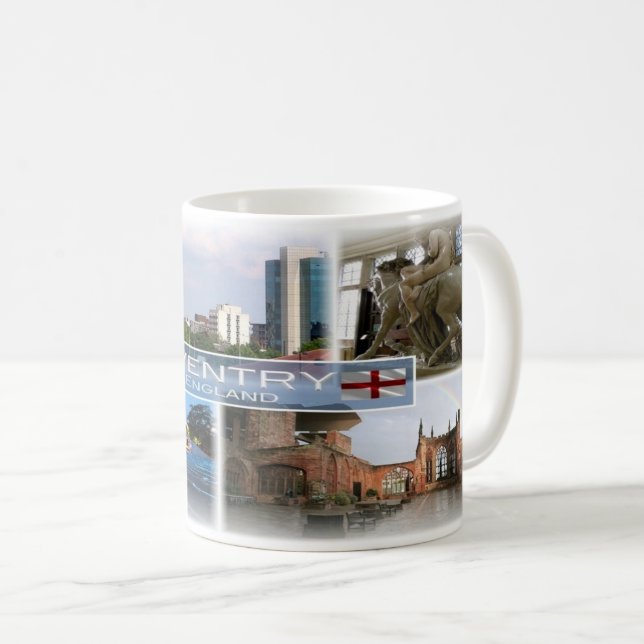 Taza De Café GB Inglaterra - Coventry - (Anverso derecho)