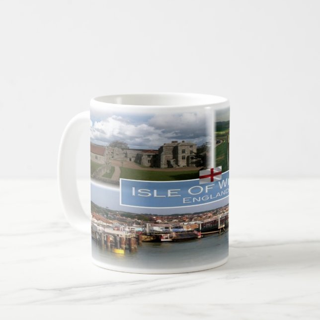 Taza De Café GB Inglaterra - Isla de Wight - (Anverso izquierdo)