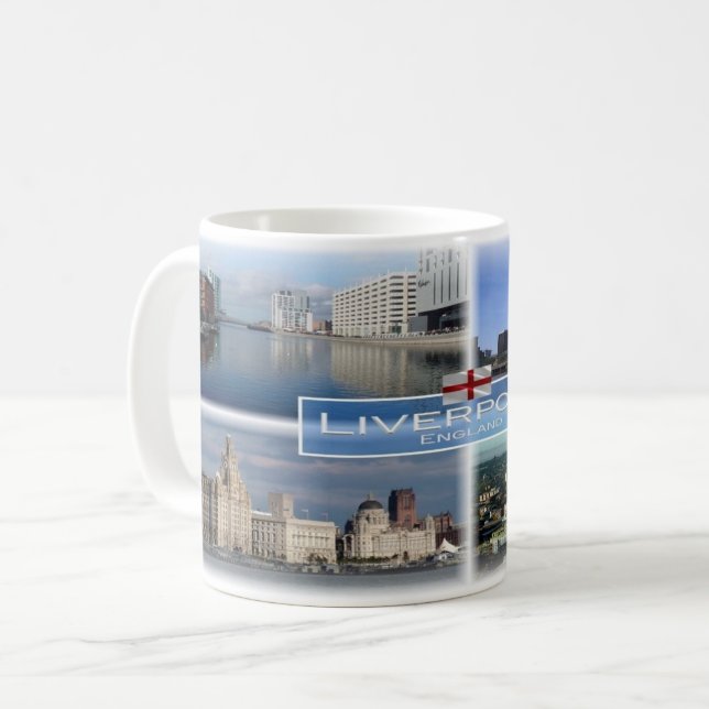 Taza De Café GB Inglaterra - Liverpool - (Anverso izquierdo)