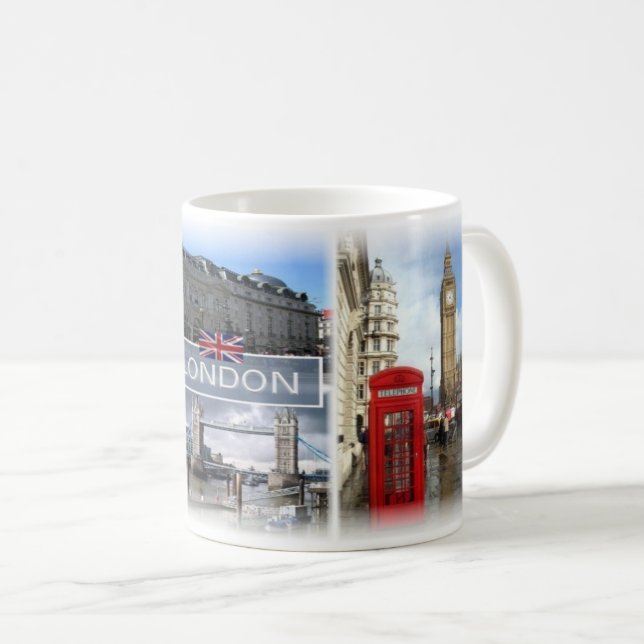 Taza De Café GB Inglaterra - Londres - (Anverso derecho)