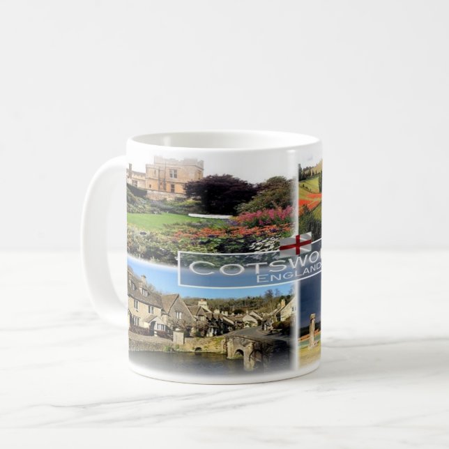 Taza De Café GB Inglaterra - Los Cotswolds - (Anverso izquierdo)