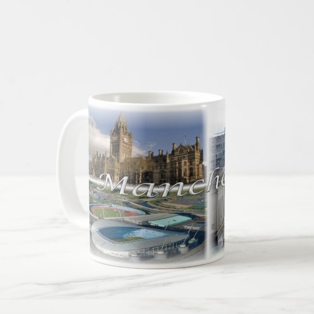 Taza De Café GB Inglaterra - Manchester - (Anverso izquierdo)
