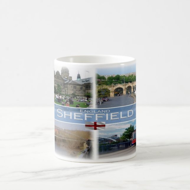 Taza De Café GB Inglaterra - Yorkshire Sheffield - (Centro)