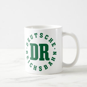Taza De Café GDR, DDR Railway/- Reichsbahn Alemán Sign