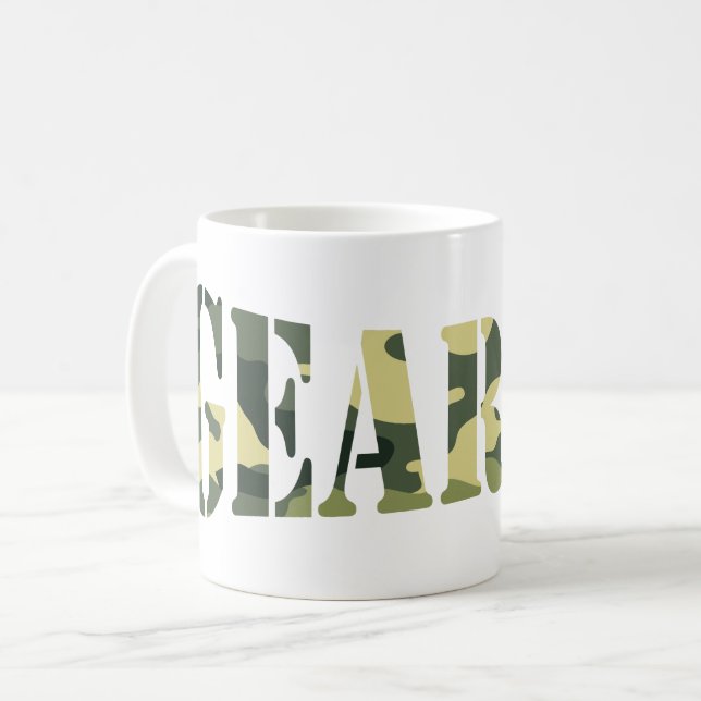TAZA DE CAFÉ ¡GEARDO! CAMO / CAMOUFLAJE (Anverso izquierdo)
