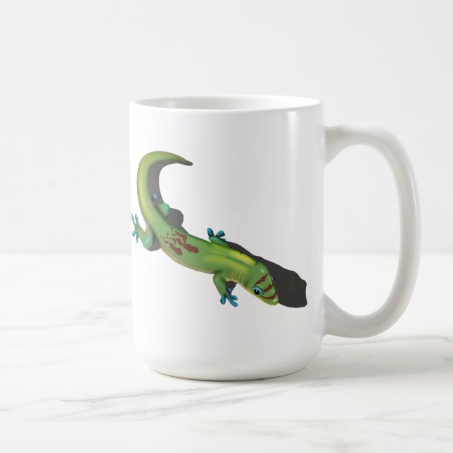Taza De Café Gecko del Día del Polvo Oro (Derecha)