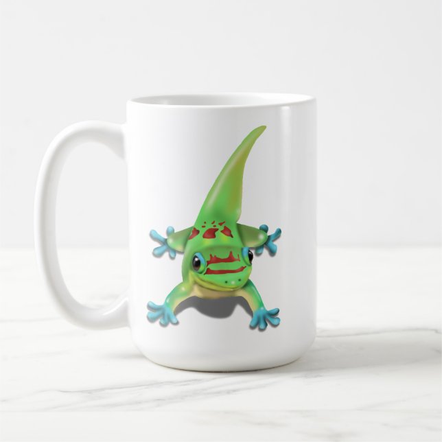Taza De Café Gecko del Día del Polvo Oro (Izquierda)