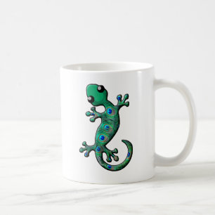 Taza De Café Gecko del pavo real