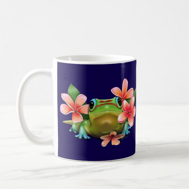 Taza De Café Gecko en la Plumeria (Izquierda)