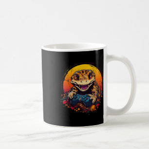 Taza De Café Gecko Jugando Videojuego Lizard & amp; Reptiles Ga