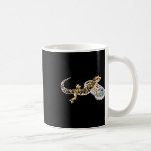 Taza De Café Gecko Jugando Videojuego Lizard & amp; Reptiles Ga