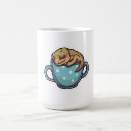 Taza De Café Geco durmiendo