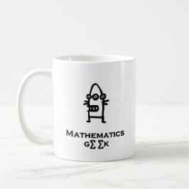 Taza De Café Geek de matemáticas de bots oculares