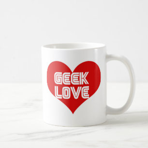 Taza De Café Geek Love Día de San Valentín Heart