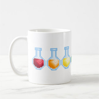 Taza de café Geeky de la botella de la poción