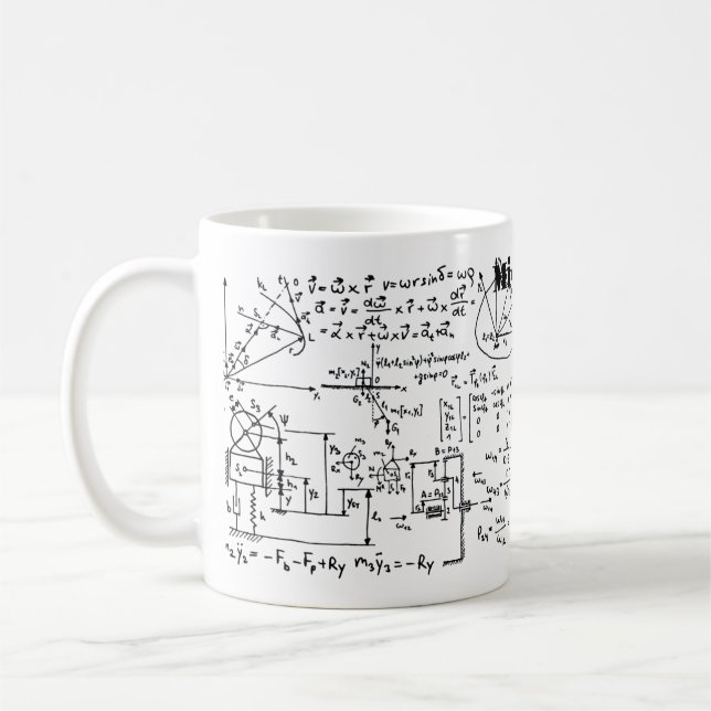 Taza De Café Geeky Math Mathematics Personalizado (Izquierda)