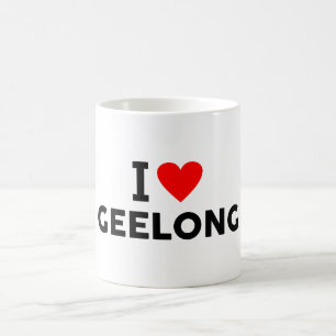 Taza De Café Geelong Australia ciudad del amor corazón gusta vi