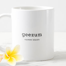 Taza De Café Geezum, dialecto de las Islas Caimán