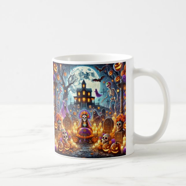 Taza De Café Geft Mugs Halloween para padres (Derecha)