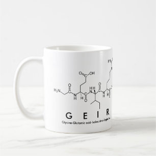 Taza De Café Geir peptide nombre mug