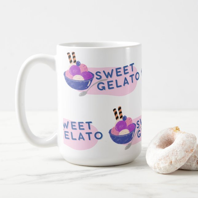Taza De Café gelato dulce (Con donut)
