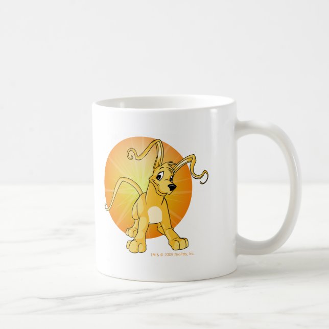 Taza De Café Gelert amarillo juguetón (Derecha)
