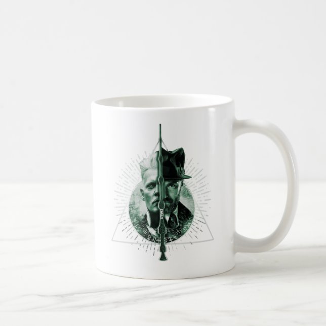 Taza De Café GELLERT GRINDELWALD™ versus Dumbledore (Derecha)