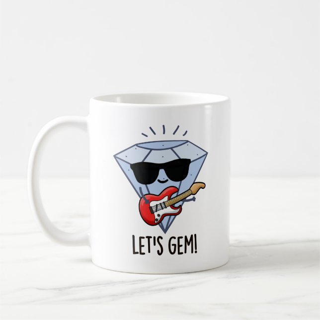 Taza De Café Gem Funny Jewel Pun (Izquierda)