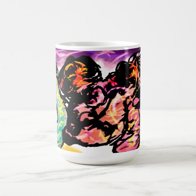 Taza De Café Gema de ajolote rosa (Centro)