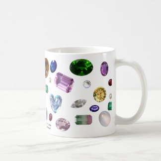 Taza De Café Gemas en blanco