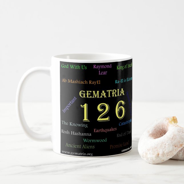 TAZA DE CAFÉ GEMATRIA 126 MUG (Con donut)