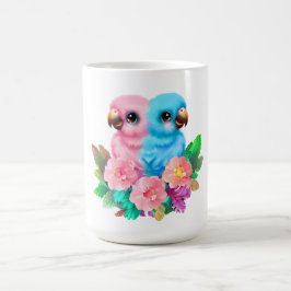 Taza De Café Gemelos de loro para bebés