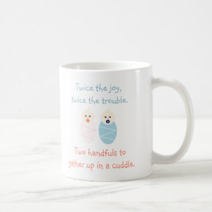 Taza De Café Gemelos = Dos veces el poema de la broma